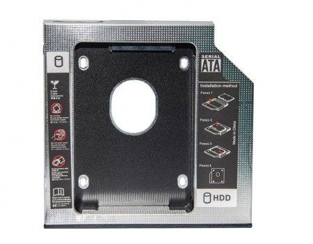 Адаптер 1StCharger HDD 2.5" у відсік приводу ноутбука SATA/mSATA (HDC1ST950-1)