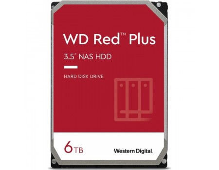 HDD SATA 6.0TB WD Red Plus 5400rpm 128MB (WD60EFZX)