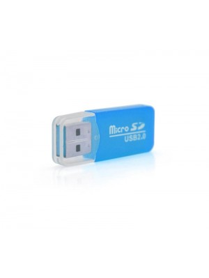 Кардридер USB2.0 Merlion CRD-1BL/01019 Blue