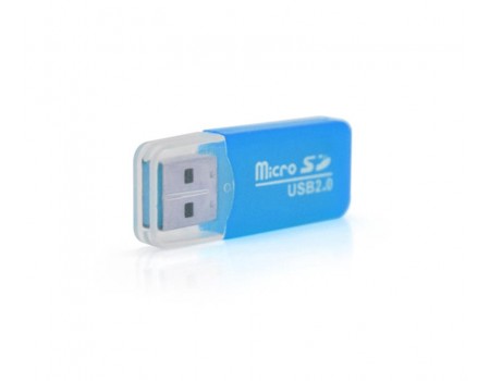 Кардридер USB2.0 Merlion CRD-1BL/01019 Blue