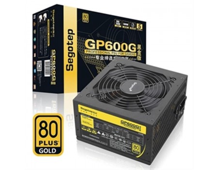 Блок живлення Segotep GP600G (SG-600G), 80+ Gold, 12cm fan, 500W (6959371300490)