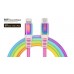 Кабель REAL-EL Rainbow USB-C-Lightning, 1м (4743304104710)