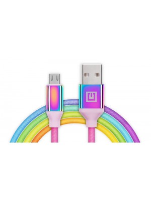 Кабель REAL-EL Premium Rainbow USB-microUSB 1m (4743304104727)