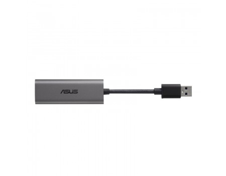 Мережевий адаптер Asus USB-C2500 (1x2.5Gbps LAN RJ-45, 1xUSB3.0, NIC, алюмінієвий корпус)