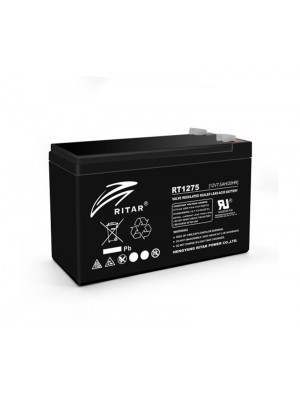 Акумуляторна батарея Ritar 12V 7.5Ah (RT1275B/08221) AGM Black