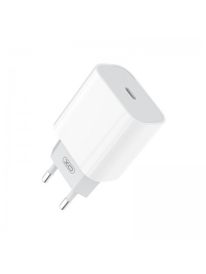 Сетевое зарядное устройство XO L77 (1USB-C, 3A) PD White (00000013891) + кабель Lightning