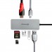 Концентратор USB 3.1 Type-C Grand-X PD Сharging HDMI/3хUSB/Type-C/OTG/CR (SG-512)