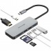 Концентратор USB 3.1 Type-C Grand-X PD Сharging HDMI/3хUSB/Type-C/OTG/CR (SG-512)