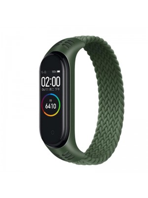 Ремешок BeCover Elastic Nylon Style для Xiaomi Mi Smart Band 5/Mi Smart Band 6 Size S Khaki (706139)