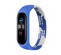 Ремешок BeCover Elastic Nylon Style для Xiaomi Mi Smart Band 5/Mi Smart Band 6 Size M Blue/White (706151)