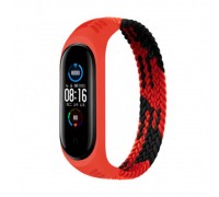 Ремешок BeCover Elastic Nylon Style для Xiaomi Mi Smart Band 5/Mi Smart Band 6 Size L Black/Red (706157)