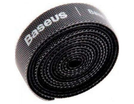 Органайзер для кабелю Baseus Colourful Circle Velcro Strap 1м Black (ACMGT-E01)