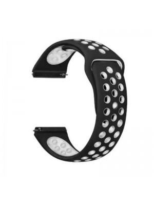 Ремешок BeCover Nike Style для Samsung Galaxy Watch/Active/Active 2/Watch 3/Gear S2 Classic/Gear Sport White-Black (706437)