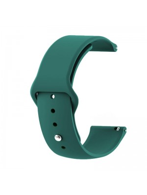 Силіконовий ремінець BeCover для Xiaomi iMi KW66/Mi Watch Color/Haylou LS01/LS02 Dark-Green (706366)