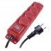 Фільтр живлення Emos (P14251) з вимикачем, 4 розетки, 1.5 мм2, 5м, Red
