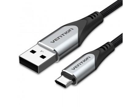 Кабель Vention USB - microUSB 3A 1.5 m, Black (COCHG)