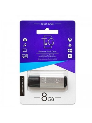 USB 8GB T&G 121 Vega Series Silver (TG121-8GBSL)