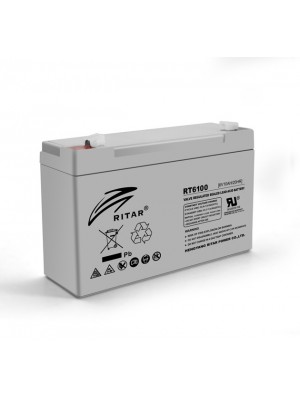 Акумуляторна батарея Ritar 6V 10AH Gray Case (RT6100/08214) AGM
