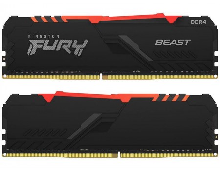 DDR4 2x16GB/3600 Kingston Fury Beast RGB Black (KF436C18BBAK2/32)