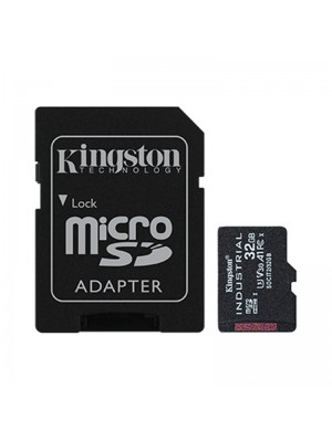 MicroSDHC 32GB UHS-I/U3 Class 10 Kingston Industrial + SD-adapter (SDCIT2/32GB)
