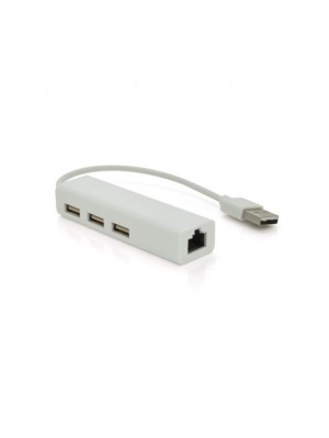 Сетевой адаптер Veggieg U2-3U/15022 (USB 2.0, 3хUSB 2.0, 1хGE LAN)