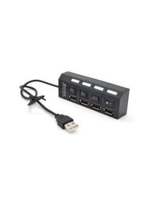 Концентратор USB 2.0 Voltronic YT-HWS4HS-B/03943, 4хUSB2.0, Black