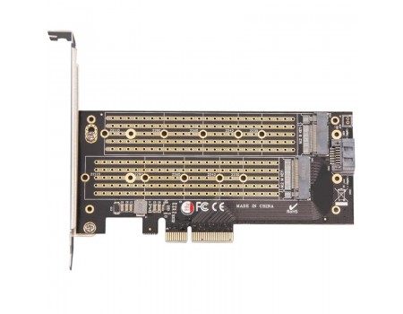Контроллер Frime (ECF-PCIE2.4sRAID002.LP) PCI-Eх2 RAID ESATAIII/SATAIII 6GBPS, 88SE9230