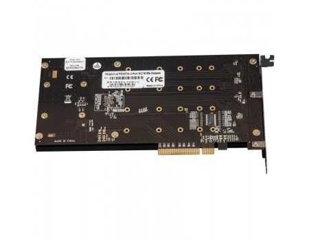 Плата розширення Frime (ECF-PCIEtoSSD011) PCI-E-4хM.2, PLX8724