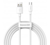 Кабель Baseus Simple Wisdom USB-MicroUSB, 1.5м White (TZCAMZJ-02)