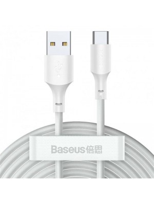 Кабель Baseus Simple Wisdom USB-USB-C, 1.5м White (TZCATZJ-02)