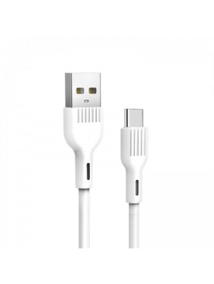Кабель SkyDolphin S03T USB-Type-C 1м, White (USB-000419)