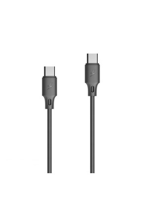 Кабель WK WDC-106a 3А USB-C - USB-C, 1м Black