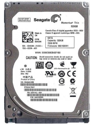 HDD 2.5" SATA  320GB Seagate Momentus Thin 7200rpm 16MB (ST320LT007)