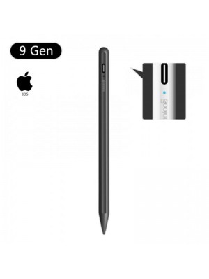 Стилус Goojodoq для планшета Apple iPad 2018-2021 9 Gen Magnetic USB-C 1.2mm Black (4000880993452B)