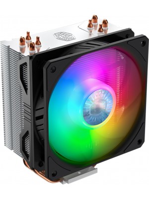 Кулер процессорный CoolerMaster Hyper 212 ARGB (RR-2V2L-18PA-R1), Intel:1200/1156/1155/1151/1150, AMD:AM4, 157x120x80.5, 4-pin
