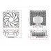 Кулер процесорний ID-Cooling IS-40X V2, Intel: 1700/1200/1151/1150/1155/1156, AMD: AM4, 94x101x45 мм, 4-pin