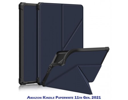 Чохол-книжка BeCover Ultra Slim Origami для Amazon Kindle Paperwhite 11th Gen. 2021 Deep Blue (707219)