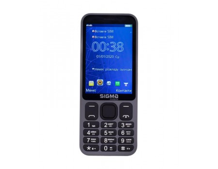 Мобільний телефон Sigma mobile X-Style 351 Lider Dual Sim Grey (4827798121955)