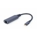 Адаптер Cablexpert (A-USB3C-LAN-01) USB Type-C-RJ-45, 0.15м, Black