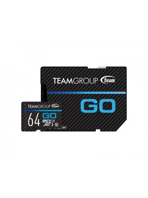 MicroSDXC 64GB UHS-I/U3 Team Go R90/W45MB/s + SD-адаптер (TGUSDX64GU303)