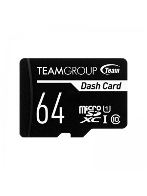 MicroSDXC 64GB UHS-I Class 10 Team Dash Card + SD-adapter (TDUSDX64GUHS03)