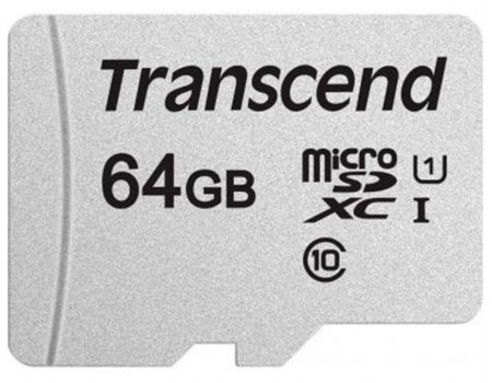 MicroSDXC 64GB UHS-I Class 10 Transcend 300S (TS64GUSD300S)