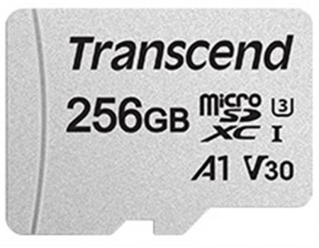 MicroSDXC 256GB UHS-I/U3 Class 10 Transcend 300S A1 + SD-adapter (TS256GUSD300S-A)