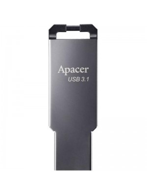 Флеш-Накопичувач USB3.1 64GB Apacer AH360 Metal Black (AP64GAH360A-1)