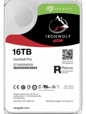 Накопитель HDD SATA 16.0TB Seagate IronWolf Pro NAS 7200rpm 256MB (ST16000NE000)