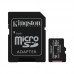 MicroSDXC 64GB UHS-I Class 10 Kingston Canvas Select Plus R100MB/s + SD-адаптер (SDCS2/64GB)