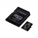 MicroSDXC 64GB UHS-I Class 10 Kingston Canvas Select Plus R100MB/s + SD-адаптер (SDCS2/64GB)
