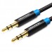 Кабель Vention Audio 3.5 mm M - 3.5 mm M, 0.5 m, Black (P350AC050-B-M)