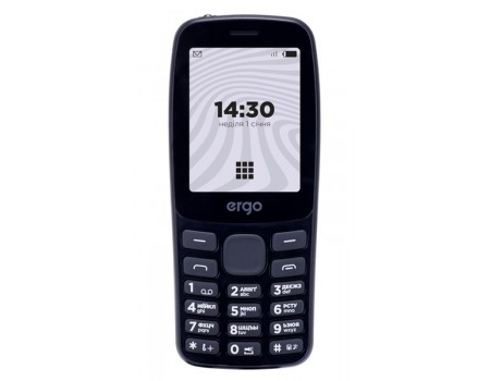 Мобільний телефон Ergo B241 Basic Dual Sim Black