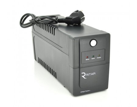 ИБП Ritar RTP800 Proxima-L 480 W, Lin.int., AVR, 2xSchuko, пластик (RTP800L/05846)